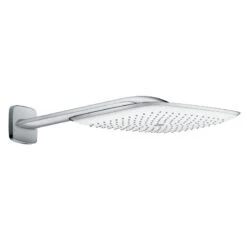 Hansgrohe PuraVida - Hoofddouche 400 Air, 1jet, Met Douchearm 390 Mm, Wit/chroom 27437400
