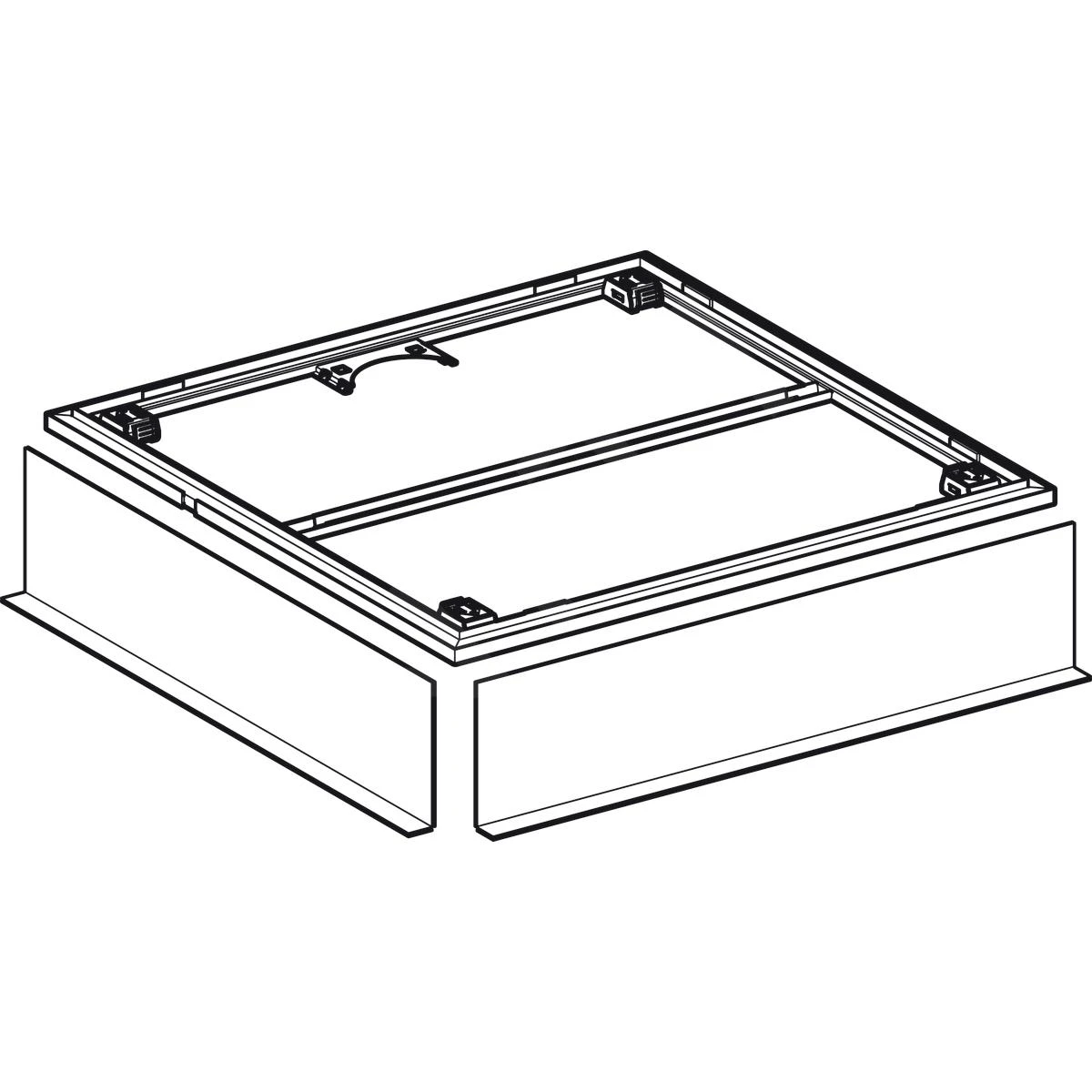 Geberit Setaplano - Installatieframe Voor Douchebakken Tot 1000 Mm, Voor 4 Steunpoten 154.460.00.1 - Image 3