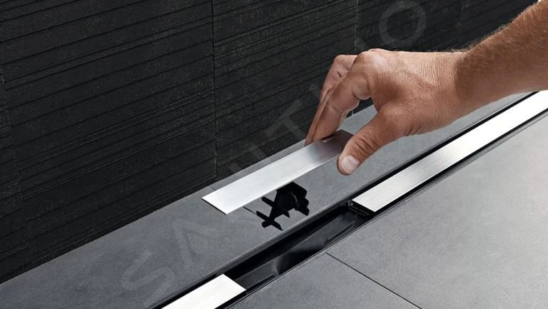 Geberit CleanLine - Rooster Voor Douchegoot, 300-900 -m, Geborsteld Metaal 154.450.KS.1 - Afbeelding 3