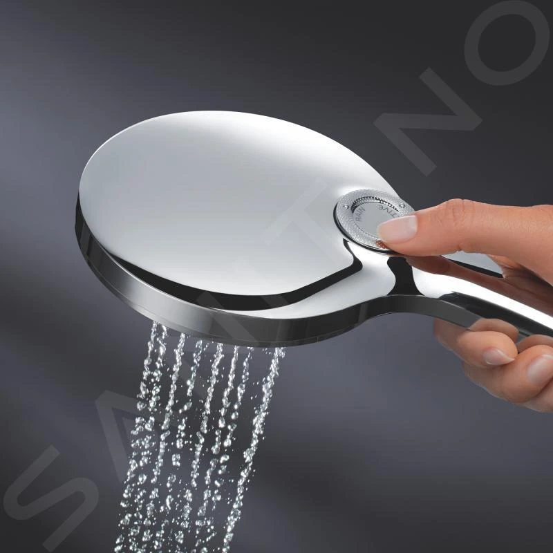 Grohe Rainshower SmartActive - Doucheset - Handdouche130 9,5 L/min, 3-jets, Douchehouder En Doucheslang, Chroom 26580000 - Afbeelding 7