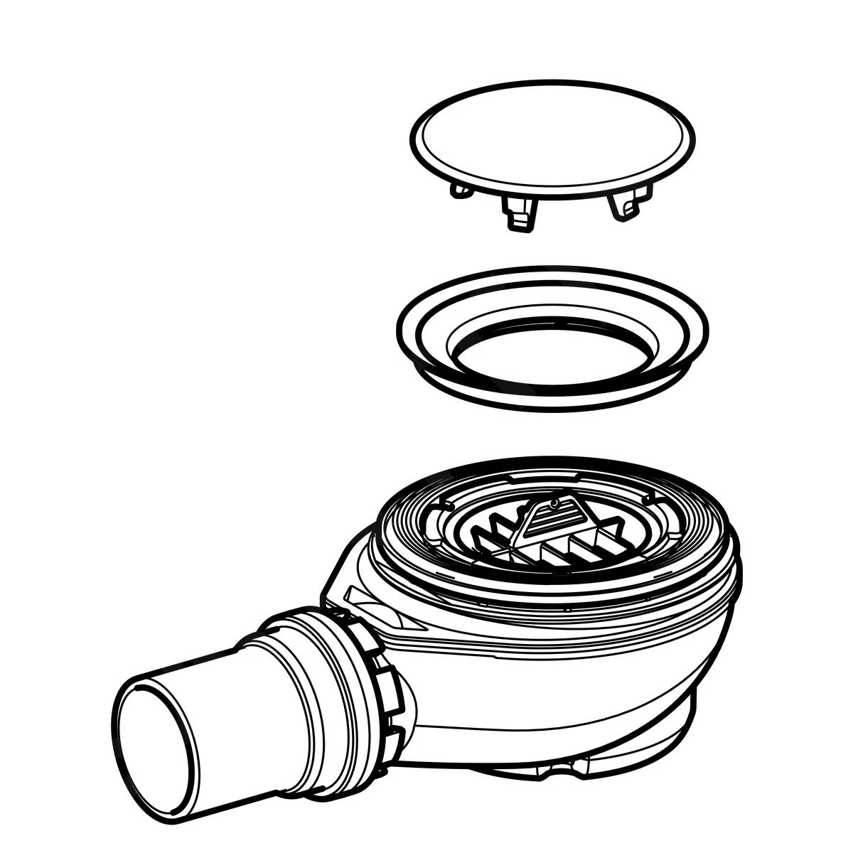 Geberit Setaplano - Afvoerset Voor Setaplano Douchebak, Waterslothoogte 50 Mm 154.016.00.1 - Image 3