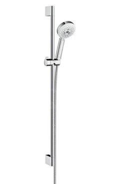 Hansgrohe Crometta 100 - Multi Glijstangset, 3jet, Douchestang 900 Mm, Wit/chroom 26656400