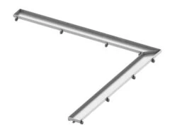 Tece TECEdrainline - Rooster Voor Het Aanbrengen Van Tegels 1000 Mm, Hoekuitvoering, Roestvrij Staal 611070