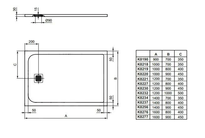 Ideal Standard Ultra Flat S - Douchebak 1200x1000 Mm, Zand K8232FT - Image 2