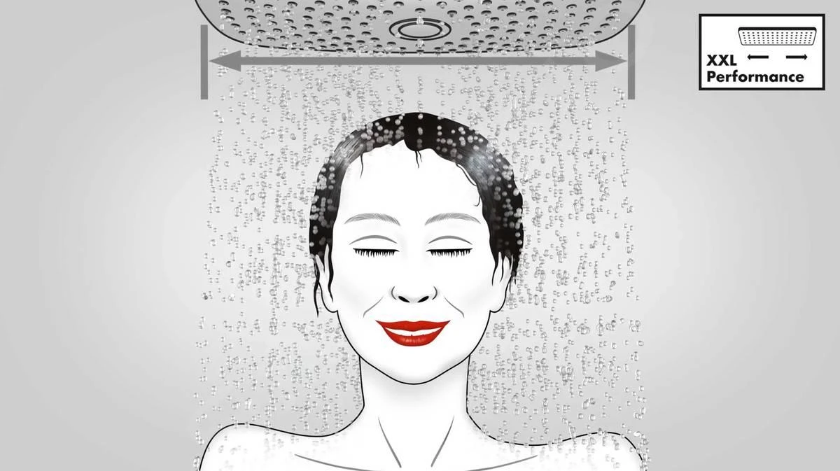 Hansgrohe Rainfinity - Hoofddouche 250, 1 Jet, Mat Wit 26228700 - Image 5