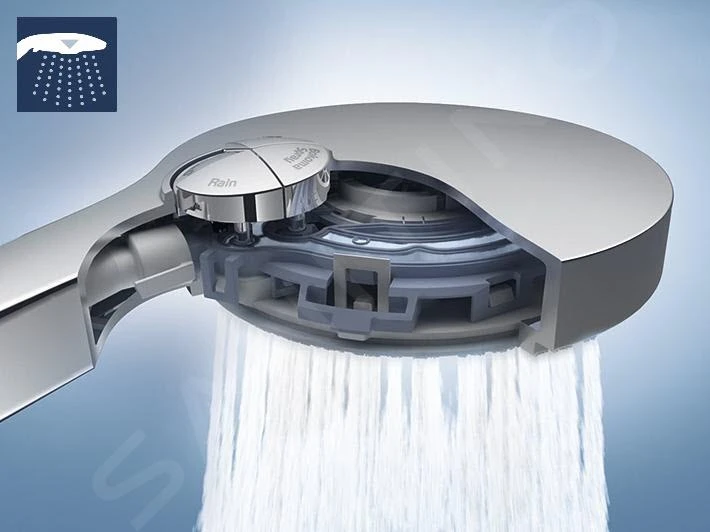 Grohe Rainshower SmartActive - Douchekop 130 6,8 L/ Min, 3-jets, Geborsteld Nikkel 26545EN0 - Image 8