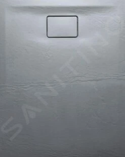 Sapho Acora - Douchebak 1000x800 Mm, Gegoten Marmer, Decor Grijze Steen AC023