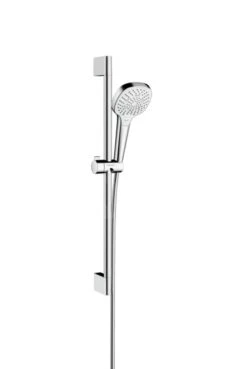 Hansgrohe Croma Select E - Doucheset, 3 Stralen, Stang En Slang, EcoSmart 9 L/min, Wit/chroom 26581400