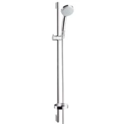 Hansgrohe Croma 100 - Glijstangset Met Vario EcoSmart Handdouche, 9l/min, 4-jet, Douchestang 0,90 M En Doucheslang, Chroom 27653000