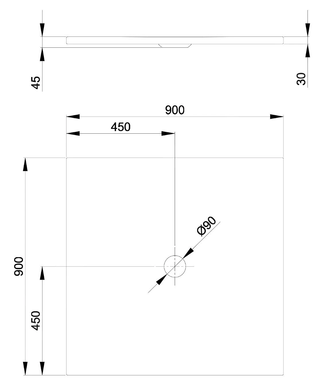 Bette Floor - Douchebak 900x900 Mm, Wit 5931-000 - Afbeelding 2