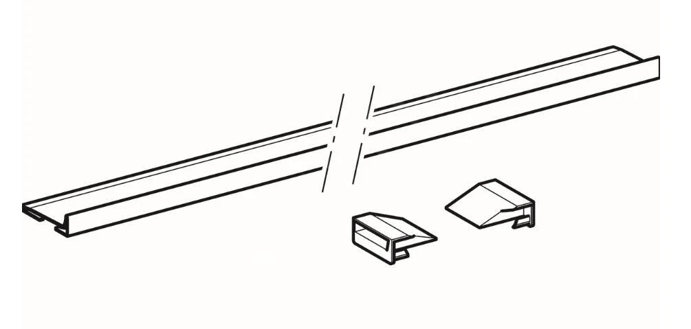 Geberit Toebehoren - Opvang Voor Douchewandgoot Afvoeraansluitingr, 1500 Mm, Geborsteld Roestvrij Staal 154.341.FW.1 - Afbeelding 3
