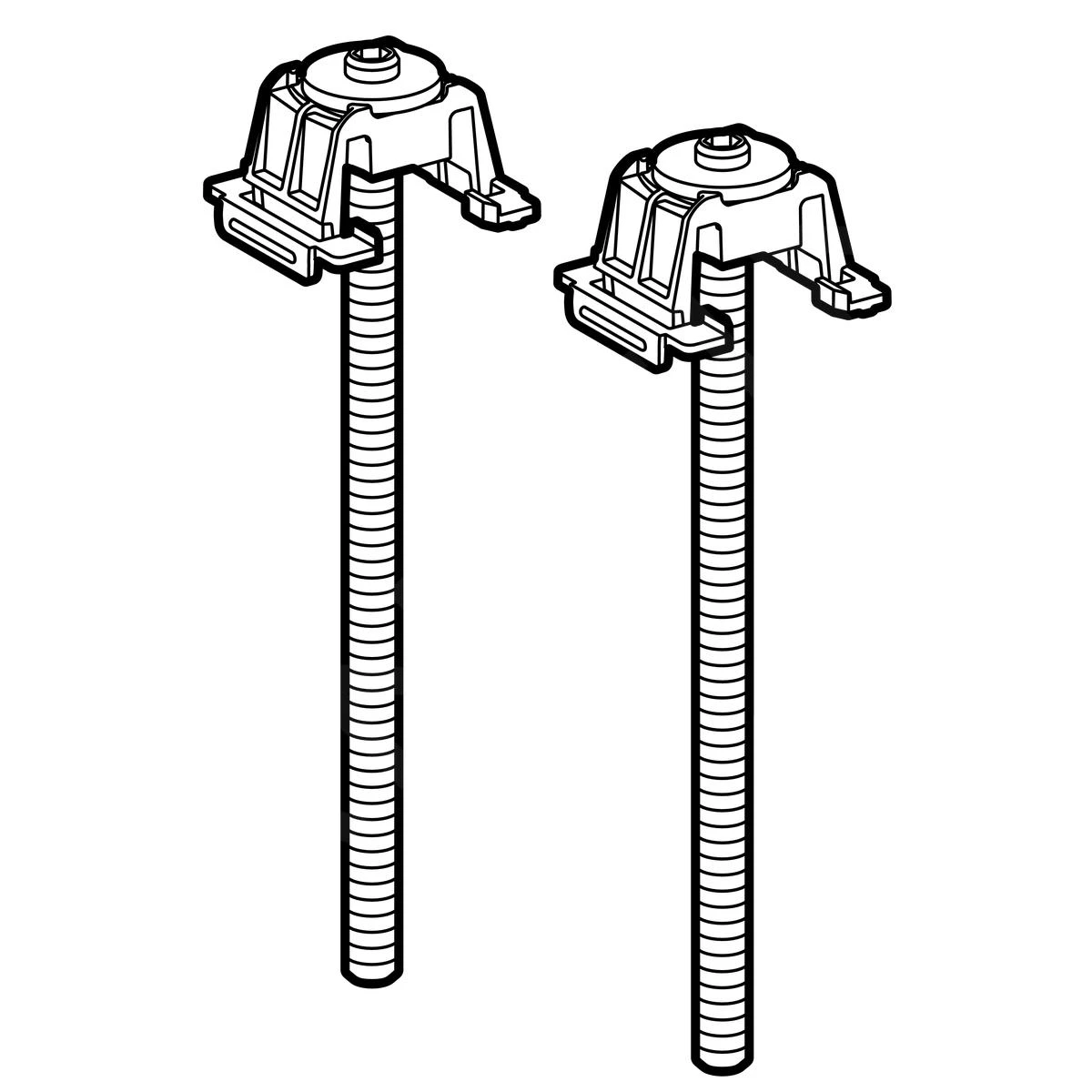Geberit Setaplano - Set Voetverlengingen Voor Installatieframe Voor Setaplano Douchebak 154.036.00.1 - Image 3