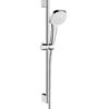 Hansgrohe Croma Select E - Regendouchesysteem 1jet, 0,65 M EcoSmart 9l/min, Wit/chroom 26585400