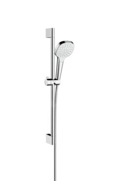 Hansgrohe Croma Select E - Regendouchesysteem 1jet, 0,65 M EcoSmart 9l/min, Wit/chroom 26585400