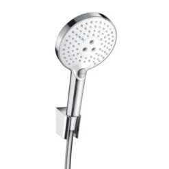 Hansgrohe Raindance Select E - Set Douchekop 120, 3 Straalsoorten, Houder En Slang, Wit/chroom 26701400