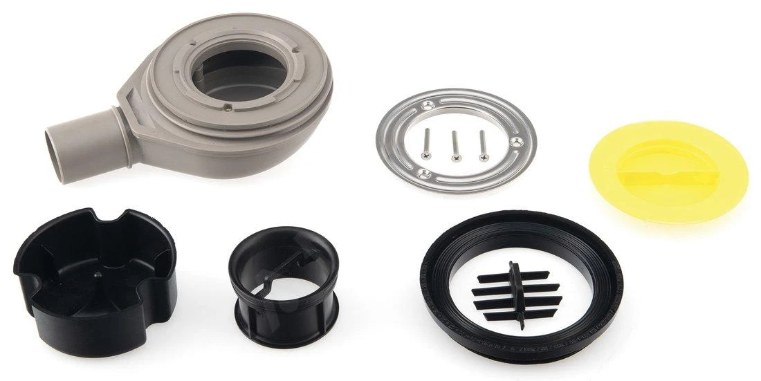 Polysan Flexia - Sifon Voor Douchebak Geberit, Diameter 90 Mm, DN40, Ronde Rvs Afdekkap 17761 - Image 3